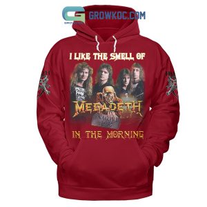 Megadeth I Like The Smell Of Megadeth In The Morning Red Version Hoodie Shirts
