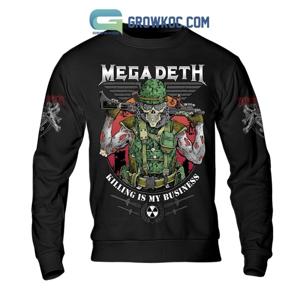 Megadeth Killing Is My Business Black Design Hoodie Shirts