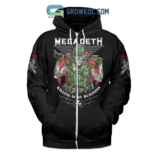 Megadeth Killing Is My Business Black Design Hoodie Shirts