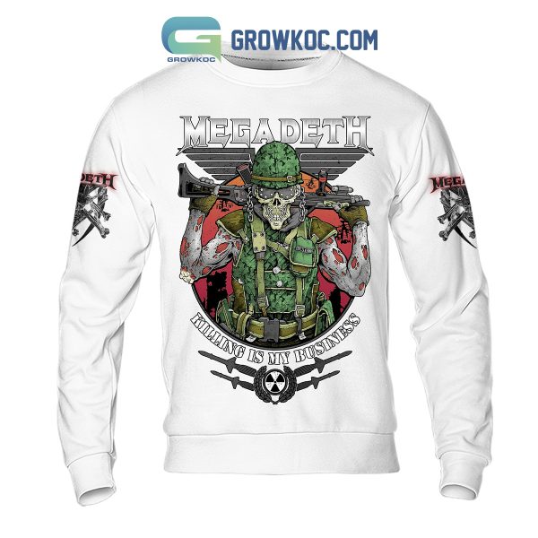 Megadeth Killing Is My Business Hoodie Shirts White Version