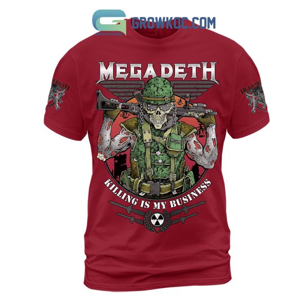 Megadeth Killing Is My Business Red Design Hoodie Shirts