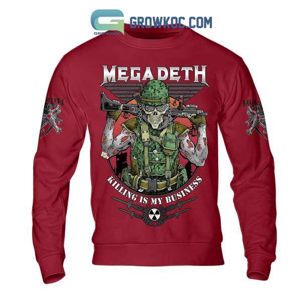 Megadeth Killing Is My Business Red Design Hoodie Shirts