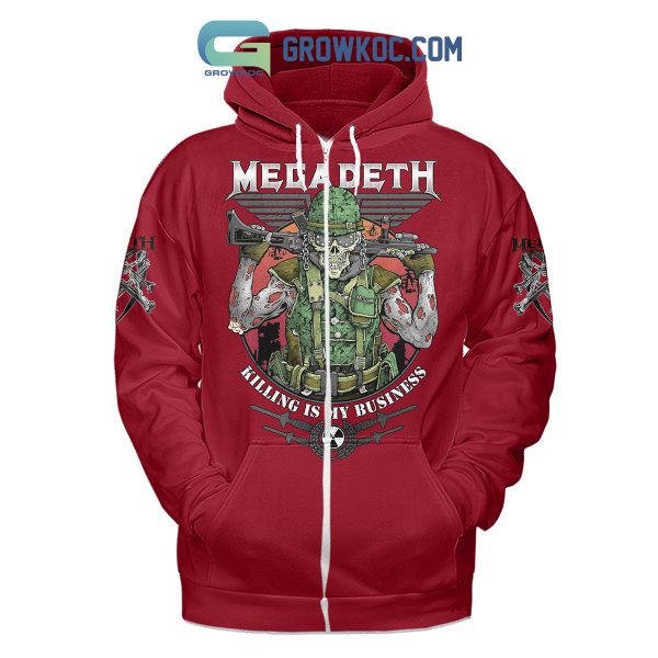 Megadeth Killing Is My Business Red Design Hoodie Shirts