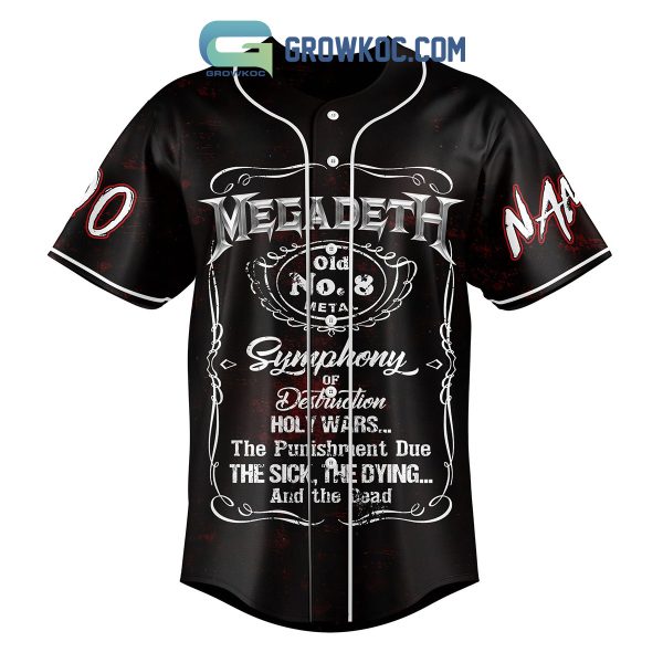 Megadeth Upon My Podium Personalized Baseball Jersey