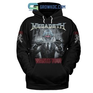 Megadeth Wants You Black Design Hoodie Shirts