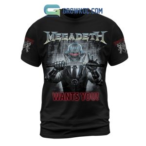 Megadeth Wants You Black Design Hoodie Shirts