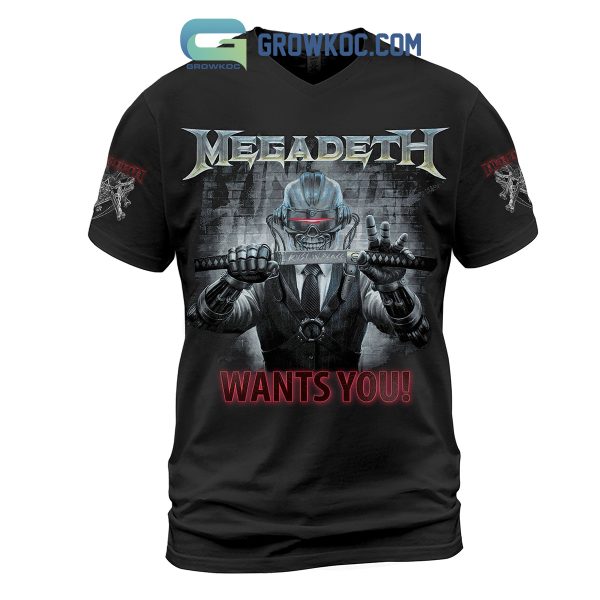 Megadeth Wants You Black Design Hoodie Shirts