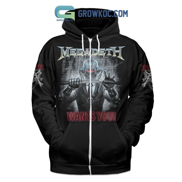 Megadeth Wants You Black Design Hoodie Shirts