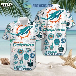Miami Dolphins Hawaiian Shirts And Shorts With Flip Flop