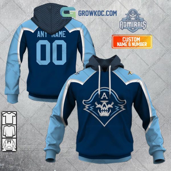 Milwaukee Admirals AHL Color Home Jersey Personalized Hoodie T Shirt