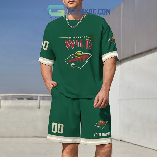 Minnesota Wild Fan Personalized T-Shirt And Short Pants