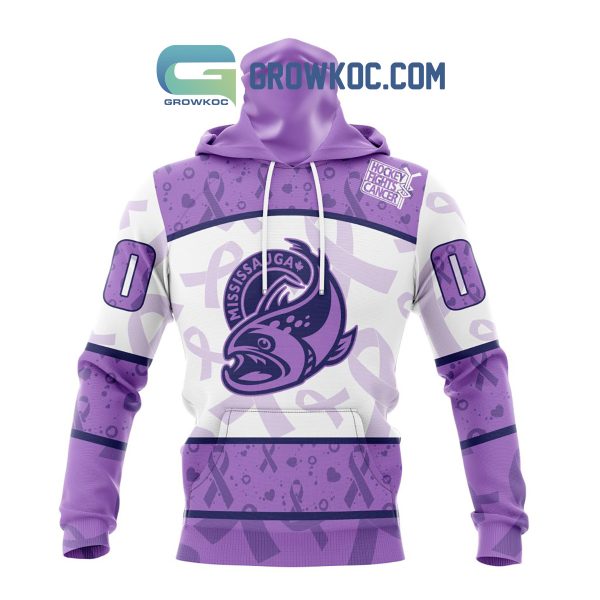 Mississauga Steelheads Lavender Fight Cancer Personalized Hoodie Shirts