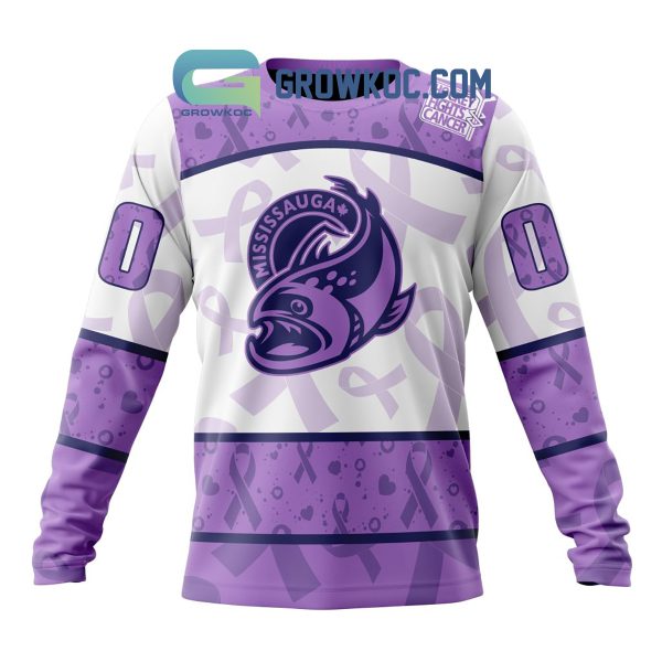 Mississauga Steelheads Lavender Fight Cancer Personalized Hoodie Shirts