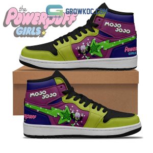 Mojo Jojo The Powerpuff Girls Cartoon Air Jordan 1 Shoes