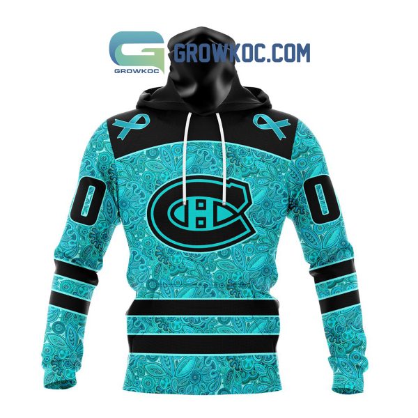Montreal Canadiens Fight Ovarian Cancer Personalized Hoodie Shirts