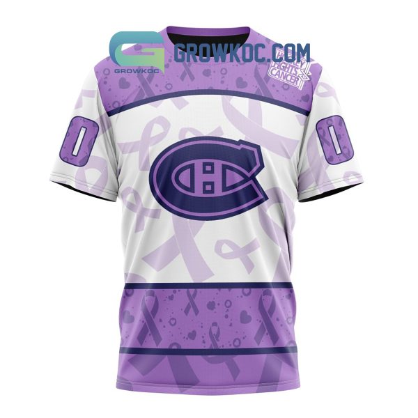 Montreal Canadiens Lavender Fight Cancer Personalized Hoodie Shirts