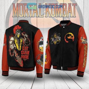 Mortal Kombat Get Over Here Dragon Baseball Jacket