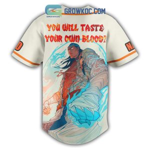 Mortal Kombat Liu Kang You Will Taste Your Own Blood Personalized Baseball Jersey