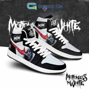 Motionless In White Fan Air Jordan 1 Shoes White Design