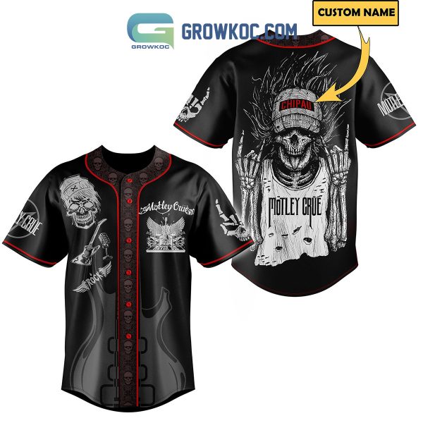 Motley Crue Heavy Metal Personalized Baseball Jersey