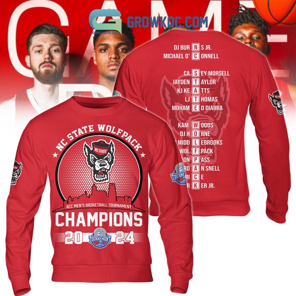 NC State Wolfpack ACC Men’s Basketball Tournament Champions 2024 Hoodie T Shirt