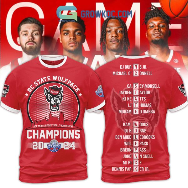 NC State Wolfpack ACC Men’s Basketball Tournament Champions 2024 Hoodie T Shirt