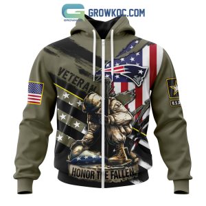 New England Patriots NFL Veterans Honor The Fallen Personalized Hoodie T Shirt