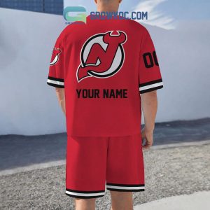 New Jersey Devils Fan Personalized T-Shirt And Short Pants