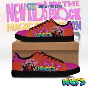 New Kids On The Block Magic Summer 2024 Tour Stan Smith Shoes Red