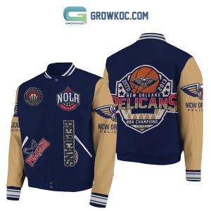 New Orleans Pelicans NBA Champions Pelicans Fan Baseball Jacket