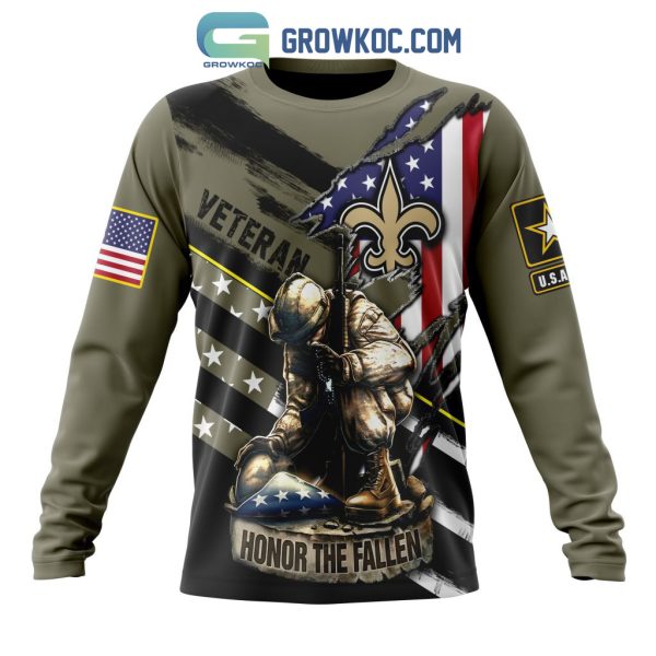 New Orleans Saints NFL Veterans Honor The Fallen Personalized Hoodie T Shirt