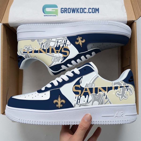 New Orleans Saints Team Logo Fan Air Force 1 Shoes