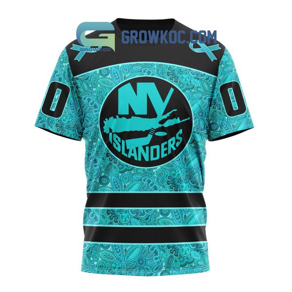 New York Islanders Fight Ovarian Cancer Personalized Hoodie Shirts