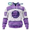 New York Rangers Lavender Fight Cancer Personalized Hoodie Shirts