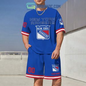 New York Rangers Fan Personalized T-Shirt And Short Pants