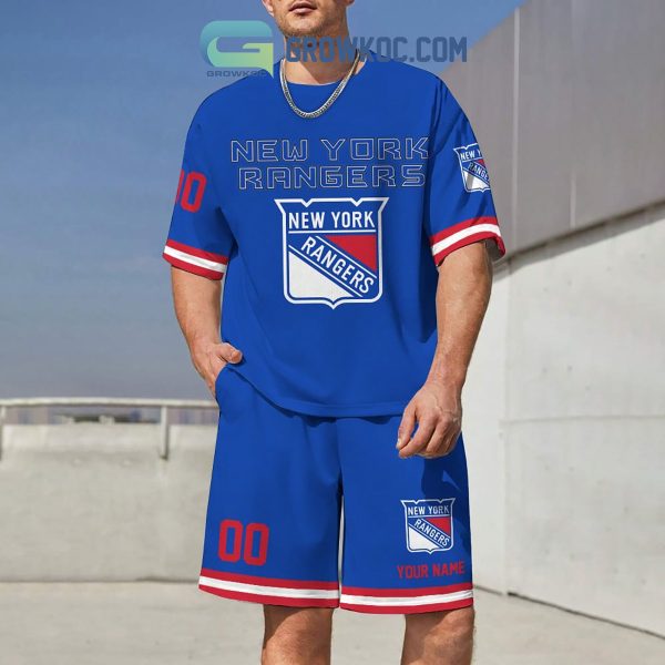 New York Rangers Fan Personalized T-Shirt And Short Pants