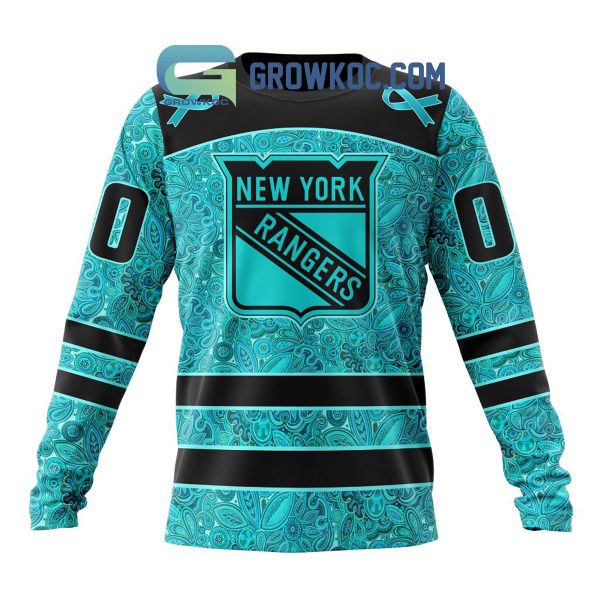 New York Rangers Fight Ovarian Cancer Personalized Hoodie Shirts
