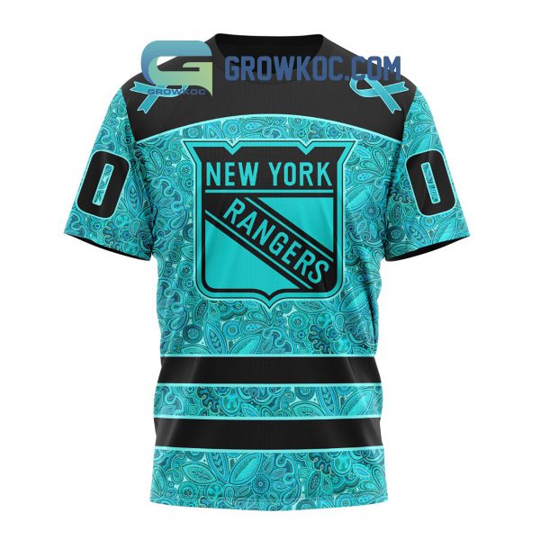 New York Rangers Fight Ovarian Cancer Personalized Hoodie Shirts