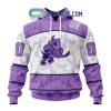 Mississauga Steelheads Lavender Fight Cancer Personalized Hoodie Shirts