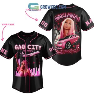 Nicki Minaj Pink Friday 2 Tour In Gaga City Personalized Baseball Jersey