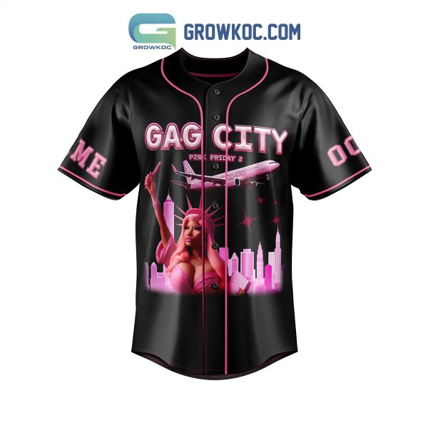 Nicki Minaj Pink Friday 2 Tour In Gaga City Personalized Baseball Jersey