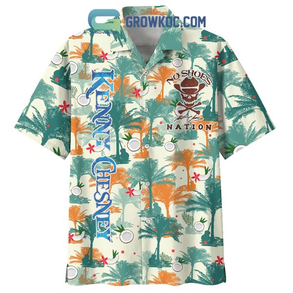 No Shoes Nation Palm Tree Kenny Chesney Hawaiian Shirts