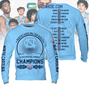 North Carolina Tar Heels ACC Men’s Basketball Tournament Champions 2024 Hoodie T Shirt