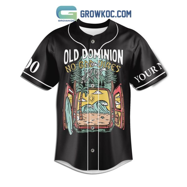 Old Dominion No Bad Vibes Tour Personalized Baseball Jersey