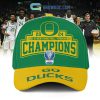 Oregon Ducks Go Ducks 2024 Pac 12 Men’s Basketball Gold Design Champions Cap
