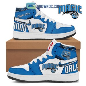Orlando Magic Basketball Team Personalized Air Jordan 1 Shoes