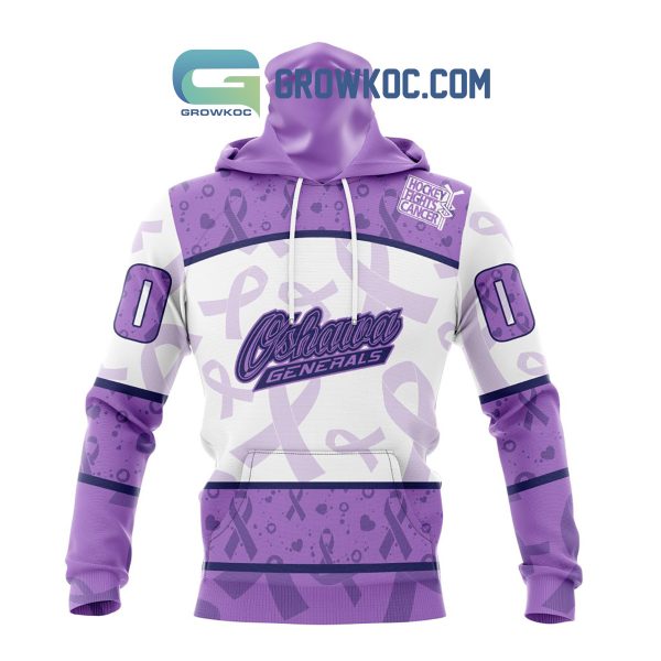 Oshawa Generals Lavender Fight Cancer Personalized Hoodie Shirts