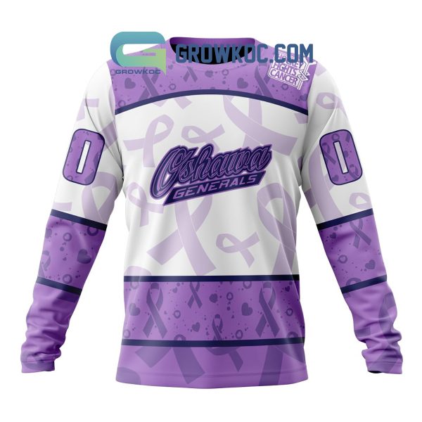 Oshawa Generals Lavender Fight Cancer Personalized Hoodie Shirts