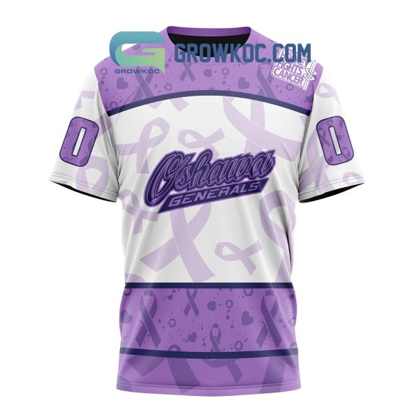 Oshawa Generals Lavender Fight Cancer Personalized Hoodie Shirts