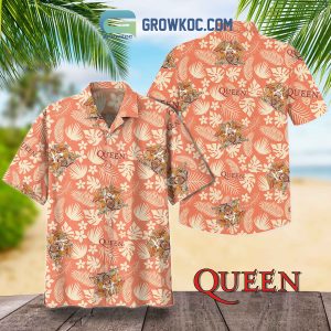 Queen Bee Palm Tree Coconut Monstera Hibiscus Beyonce Hawaiian Shirts